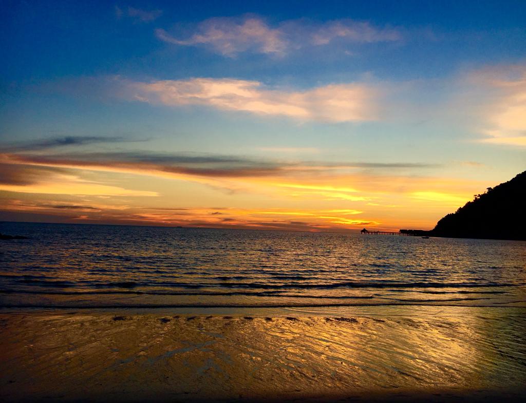 Sunset on a beach